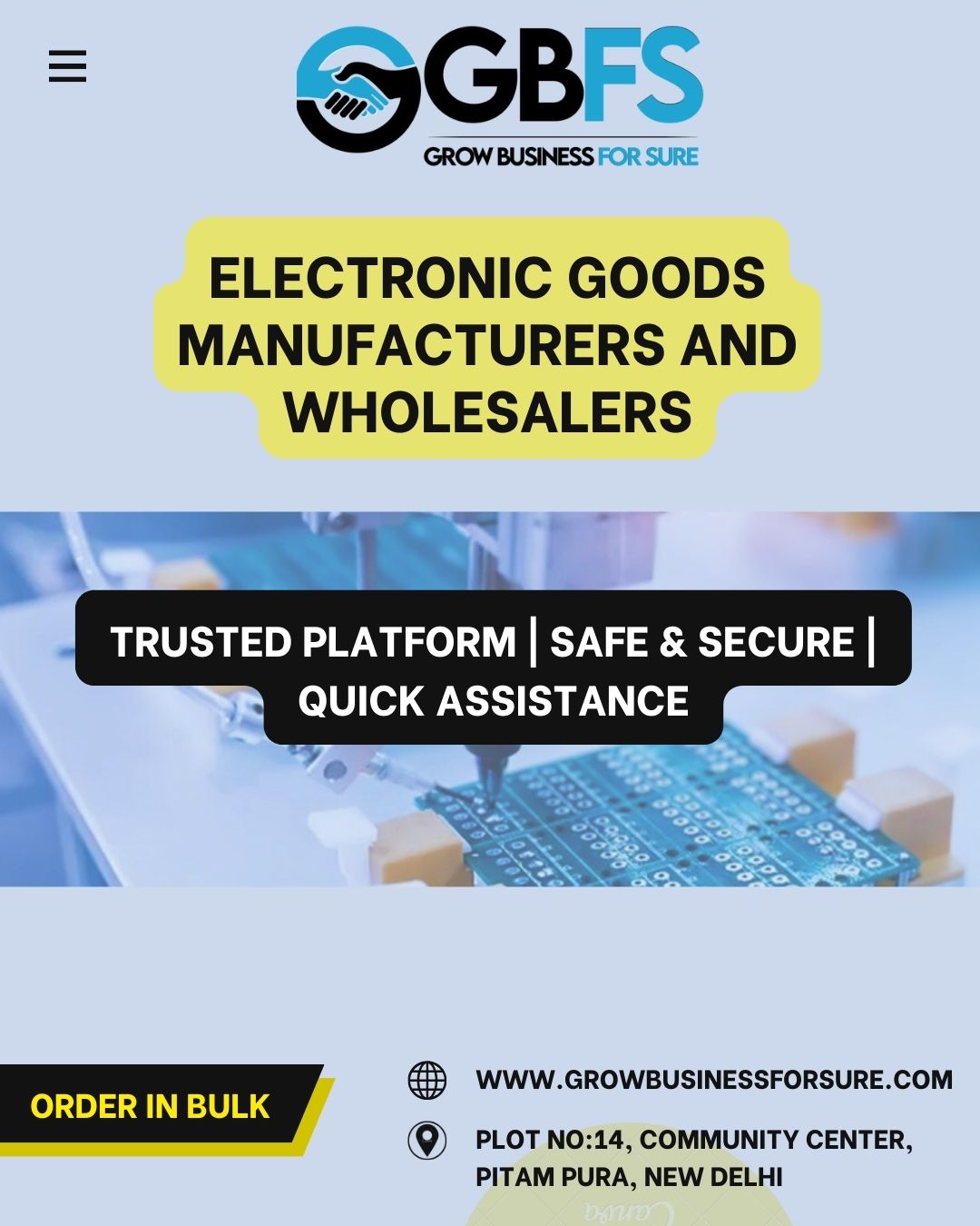 The Strategic Role of B2B in Elevating Electronic Goods Manufacturers and Wholesalers