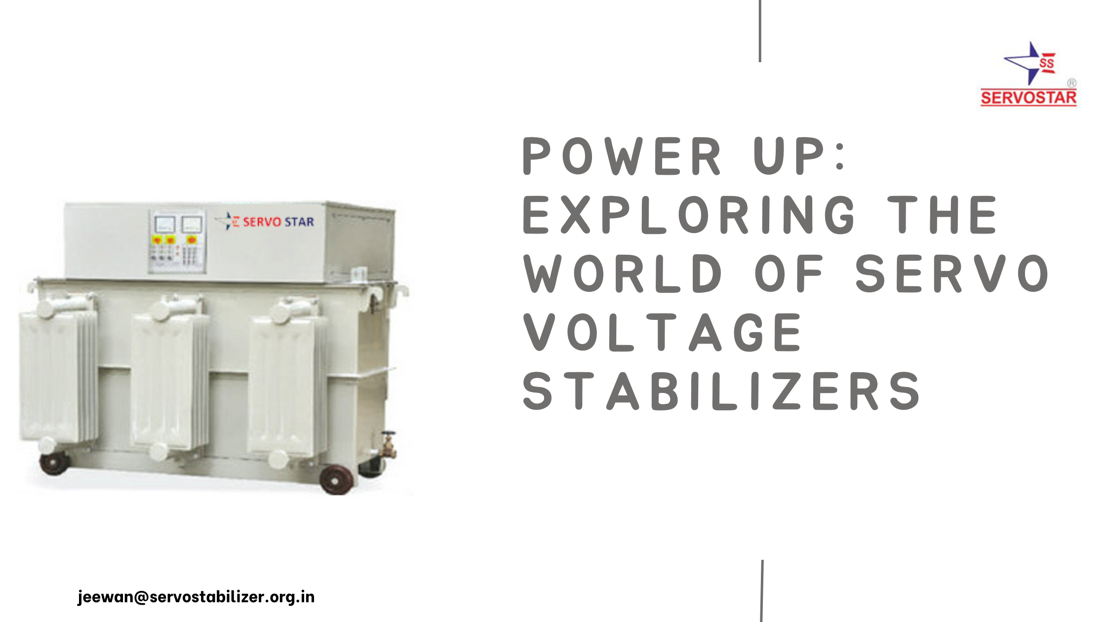Power Up: Exploring the World of Servo Voltage Stabilizers
