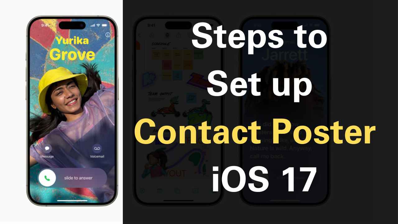 How to Set Up a Contact Poster for a Contact in iPhone in iOS 17