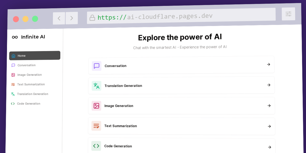 All in One AI App with Cloudflare Pages