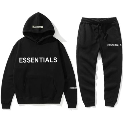 Black Essentials Hoodie for Man and Woman