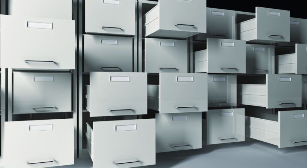 filing cabinets