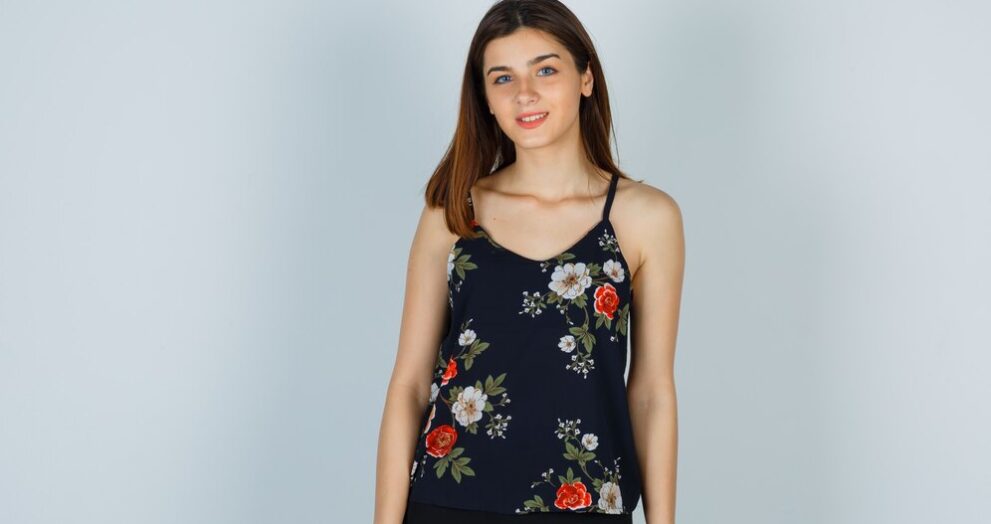 spaghetti strap blouse