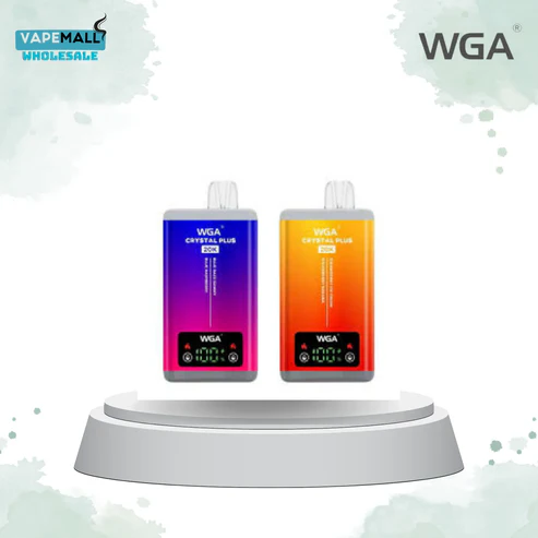WGA Crystal 20000 puffs Box of 10 packaging display