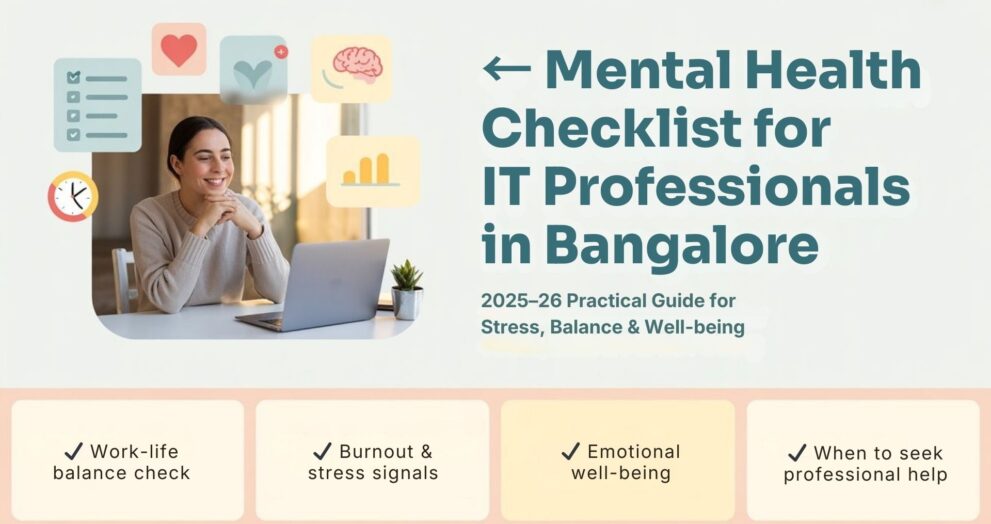 Mental Health Checklist for IT Professionals in Bangalore