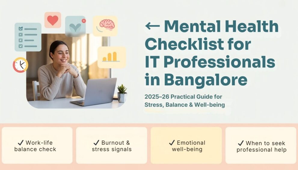 Mental Health Checklist for IT Professionals in Bangalore