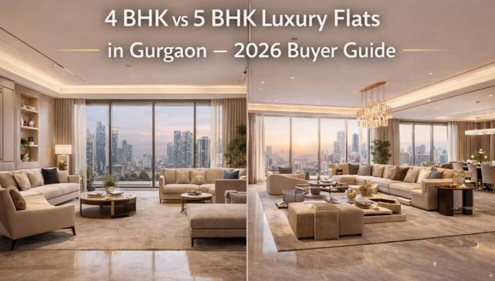 4 BHK vs 5 BHK Luxury Flats in Gurgaon – 2026 Buyer Guide