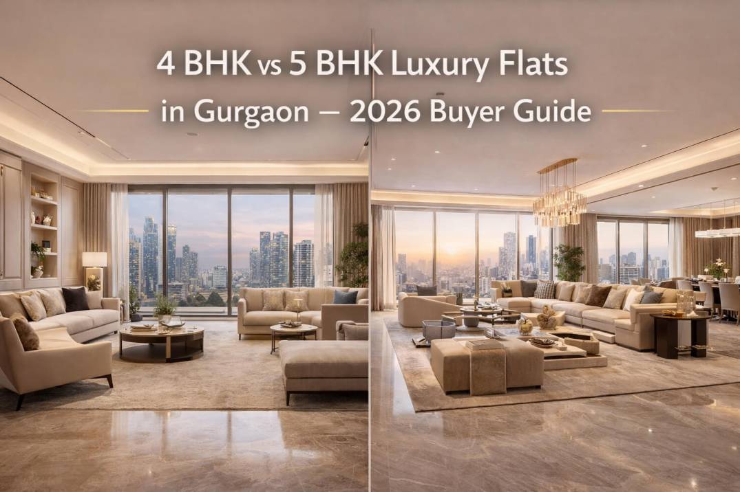 4 BHK vs 5 BHK Luxury Flats in Gurgaon – 2026 Buyer Guide