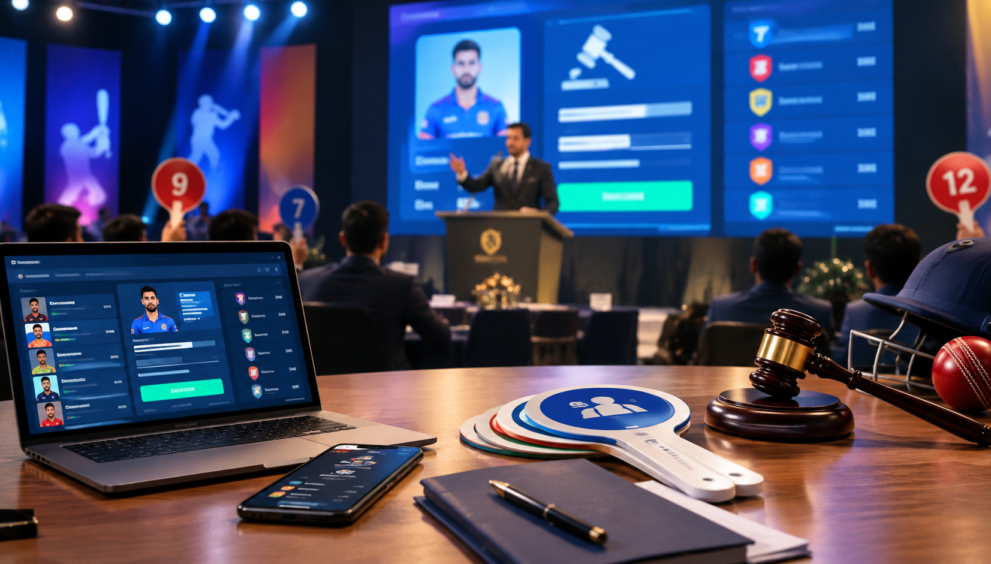 cricket auction software