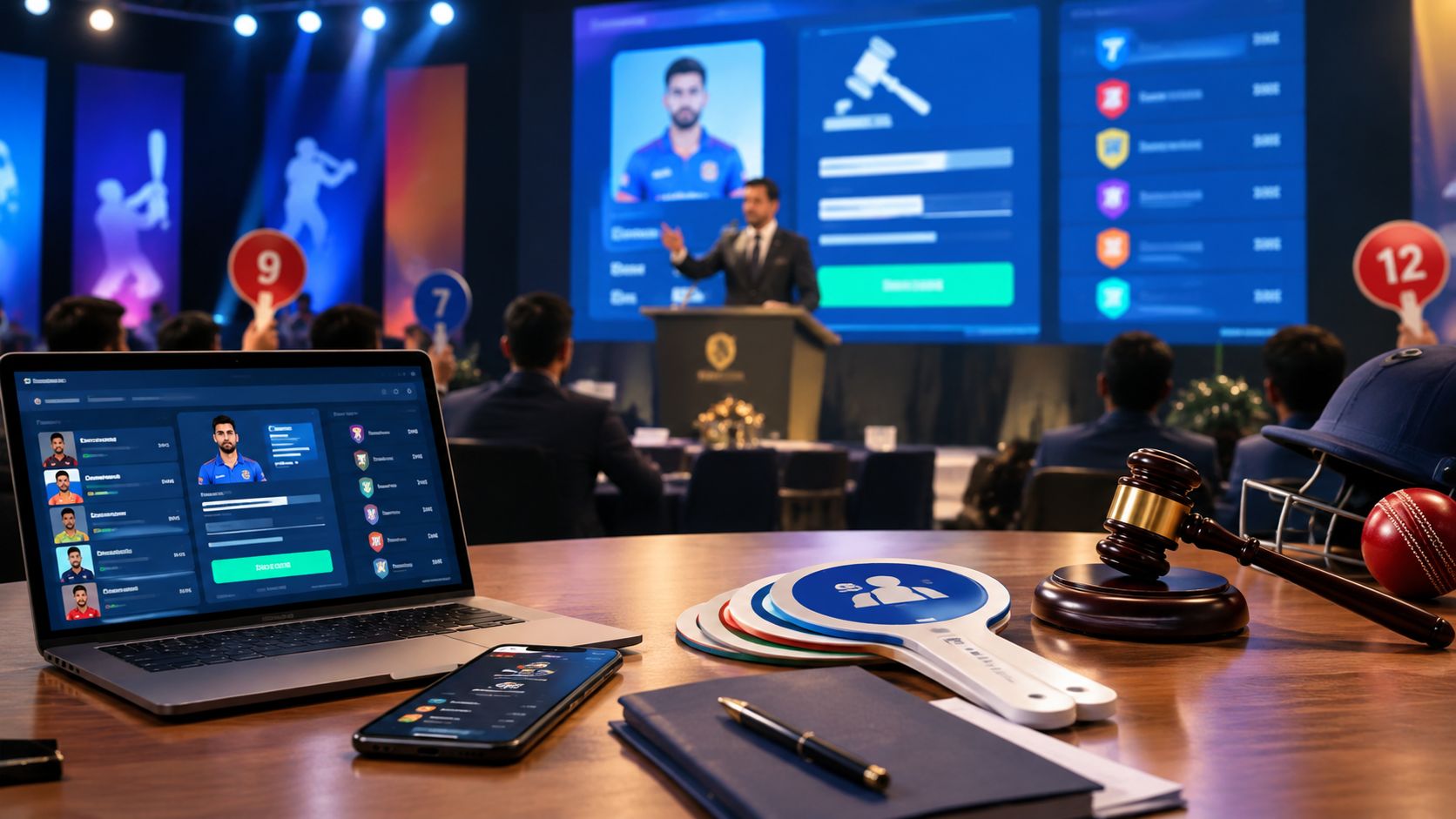 cricket auction software